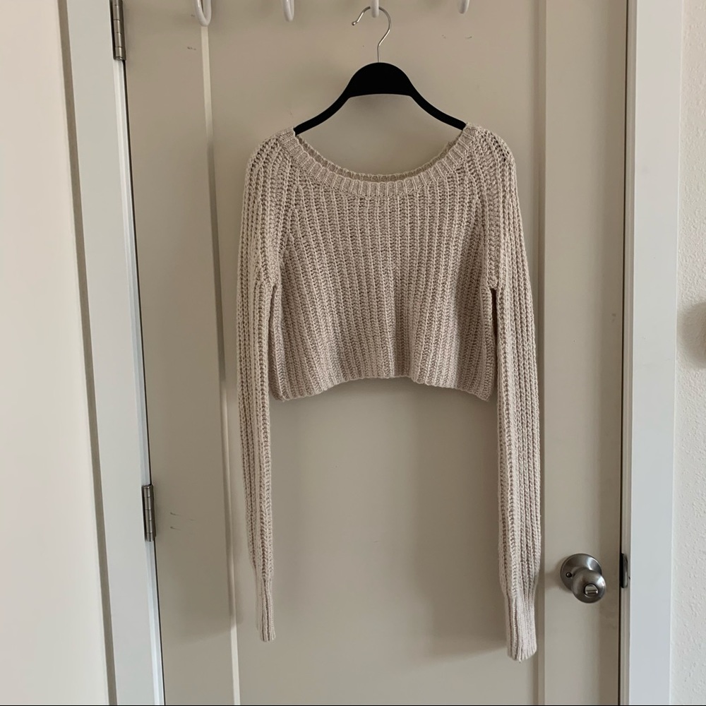 UO Cropped knit sweater